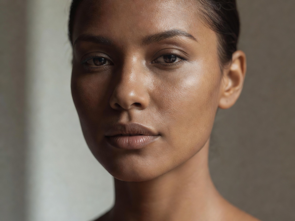 Flux 1.1 Pro synthetic portrait demonstrating hyper-real skin detail