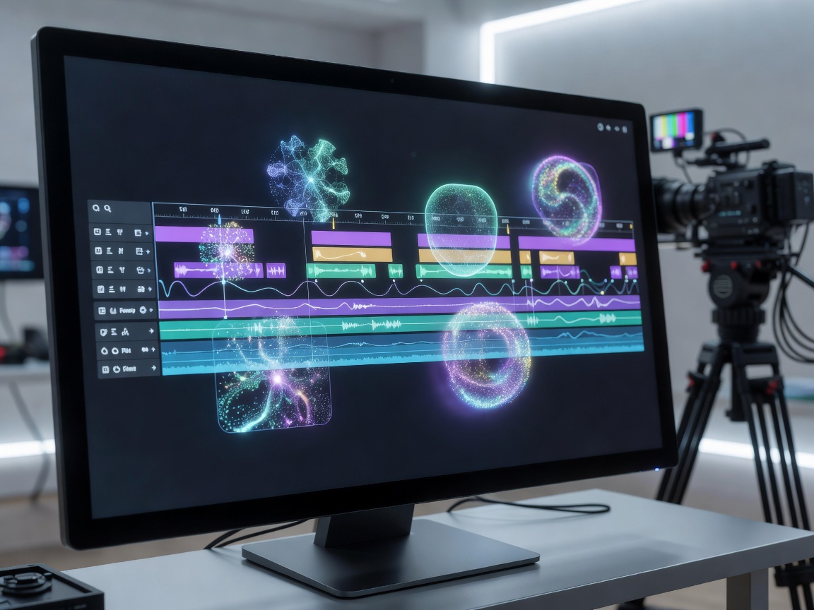 Video production timeline with AI-driven generative elements